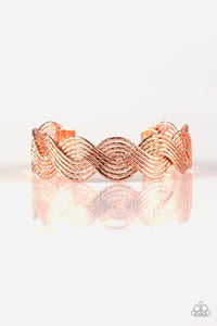 Braided Brilliance - Copper Bracelet - Paparazzi