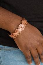 Load image into Gallery viewer, Braided Brilliance - Copper Bracelet - Paparazzi