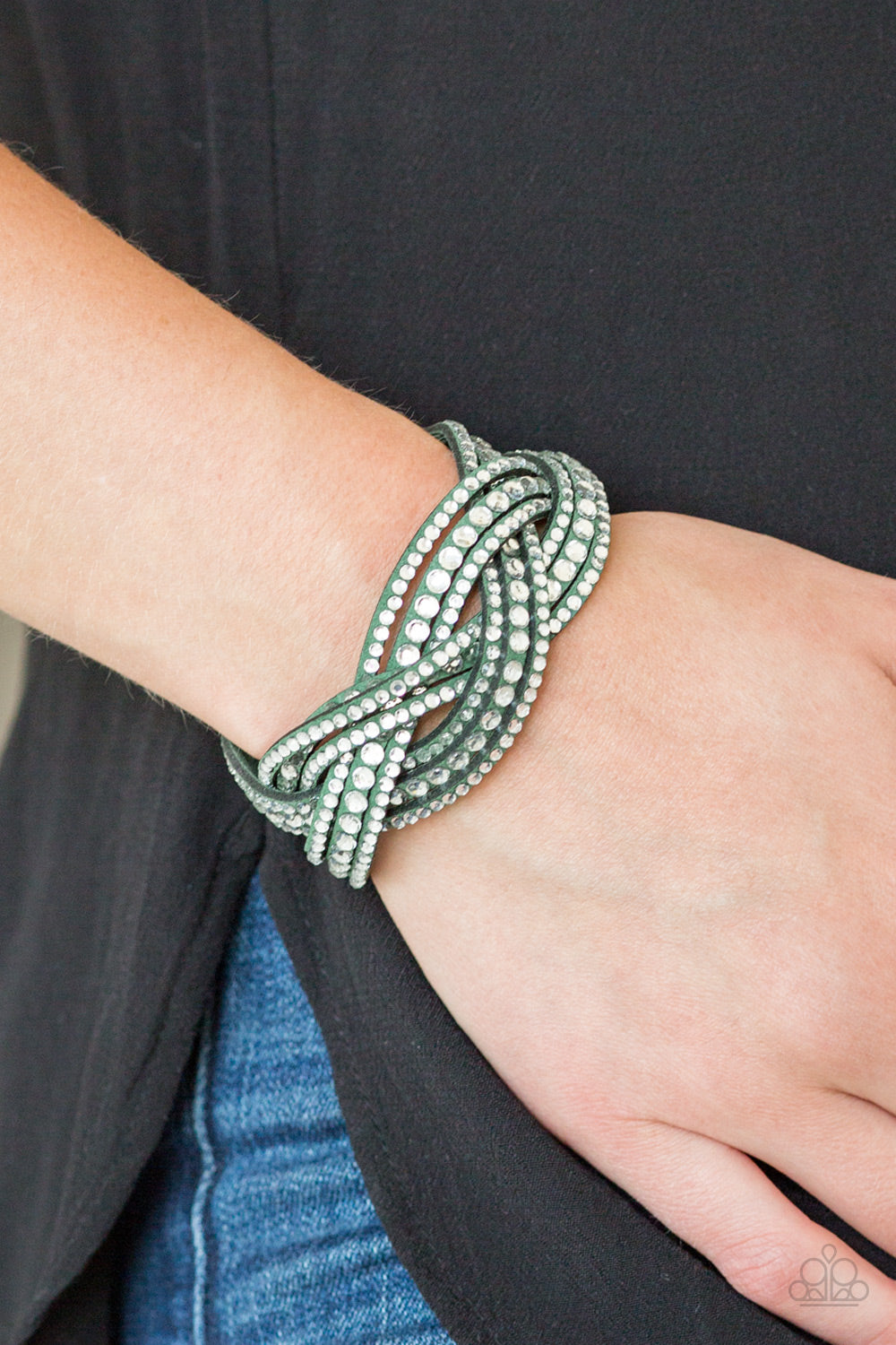 Bring On The Bling - Green Bracelet - Paparazzi