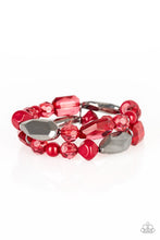Load image into Gallery viewer, Rockin Rock Candy - Red Bracelet - Paparazzi