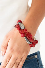 Load image into Gallery viewer, Rockin Rock Candy - Red Bracelet - Paparazzi