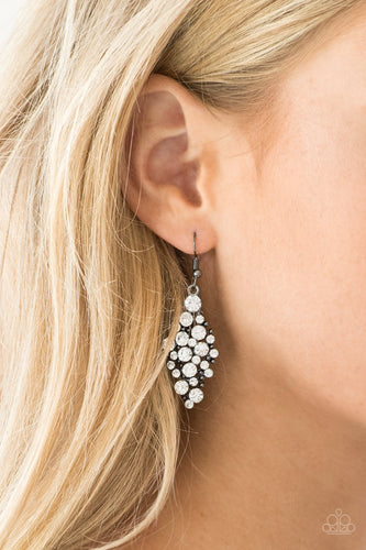 Cosmically Chic - Black Earrings - Paparazzi