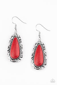Cruzin Colorado - Red Earrings - Paparazzi