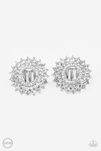 Load image into Gallery viewer, Buckingham Beauty - White Earrings - Paparazzi (Clip-On)