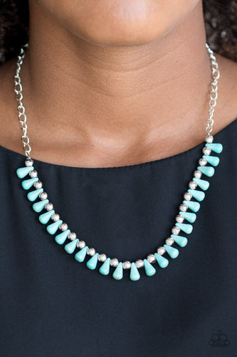Extinct Species - Blue Necklace - Paparazzi