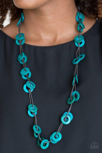 Waikiki Winds - Blue Necklace - Paparazzi