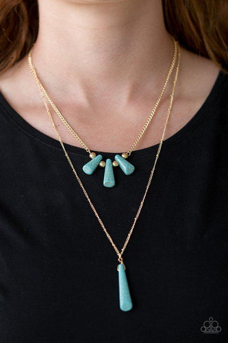 Basic Groundwork - Blue Necklace - Paparazzi
