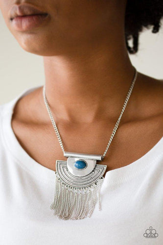When In ROAM - Blue Necklace - Paparazzi