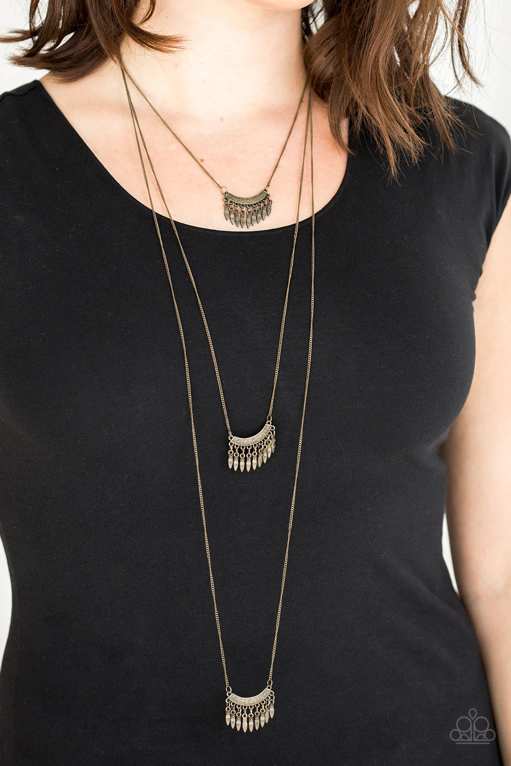 Seasonal Charm - Brass Necklace - Paparazzi