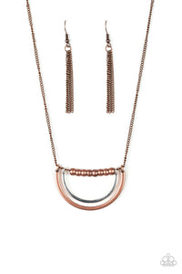 Artificial Arches - Copper Necklace - Paparazzi