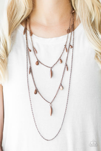 Bravo Bravado - Copper Necklace - Paparazzi