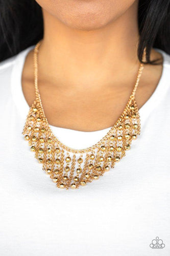 Rebel Remix - Gold Necklace - Paparazzi