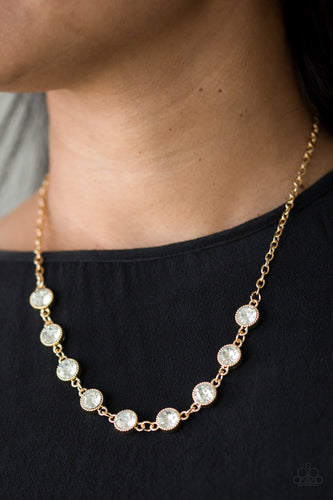 Starlit Socials - Gold Necklace - Paparazzi