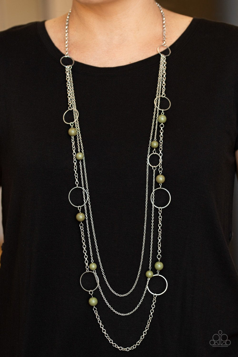 Beachside Babe - Green Necklace - Paparazzi