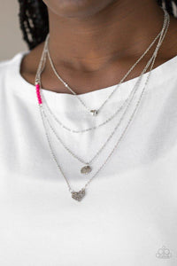 Gypsy Heart - Pink Necklace - Paparazzi