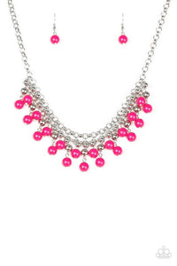 Friday Night Fringe - Pink Necklace - Paparazzi