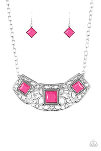 Feeling Inde-PENDANT - Pink Necklace  - Paparazzi