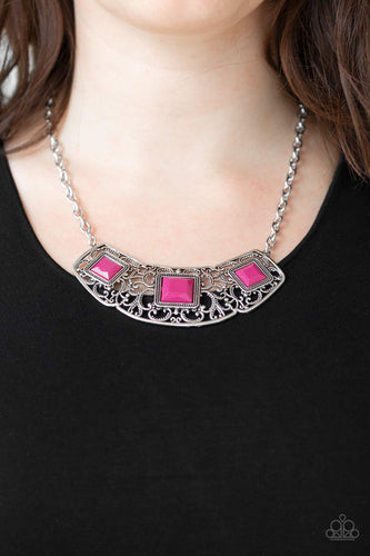 Feeling Inde-PENDANT - Pink Necklace  - Paparazzi