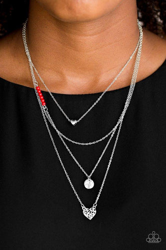 Gypsy Heart - Red Necklace - Paparazzi