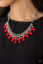 Load image into Gallery viewer, Friday Night Fringe - Red Necklace - Paparazzi