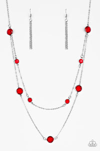 Raise Your Glass - Red Necklace - Paparazzi