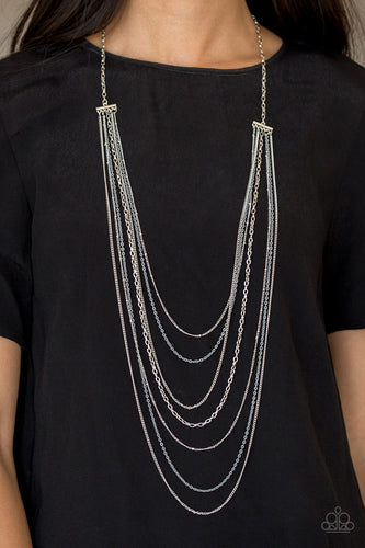 Radical Rainbows - Silver Necklace - Paparazzi