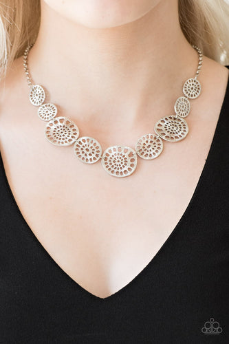 Your Own Free WHEEL - Silver Necklace - Paparazzi
