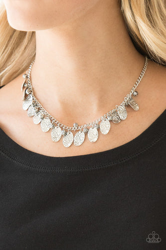 Vintage Gardens - Silver Necklace - Paparazzi