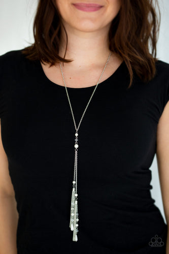 Timeless Tassels - White Necklace - Paparazzi