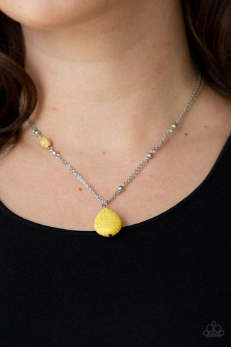 Peaceful Prairies - Yellow Necklace - Paparazzi
