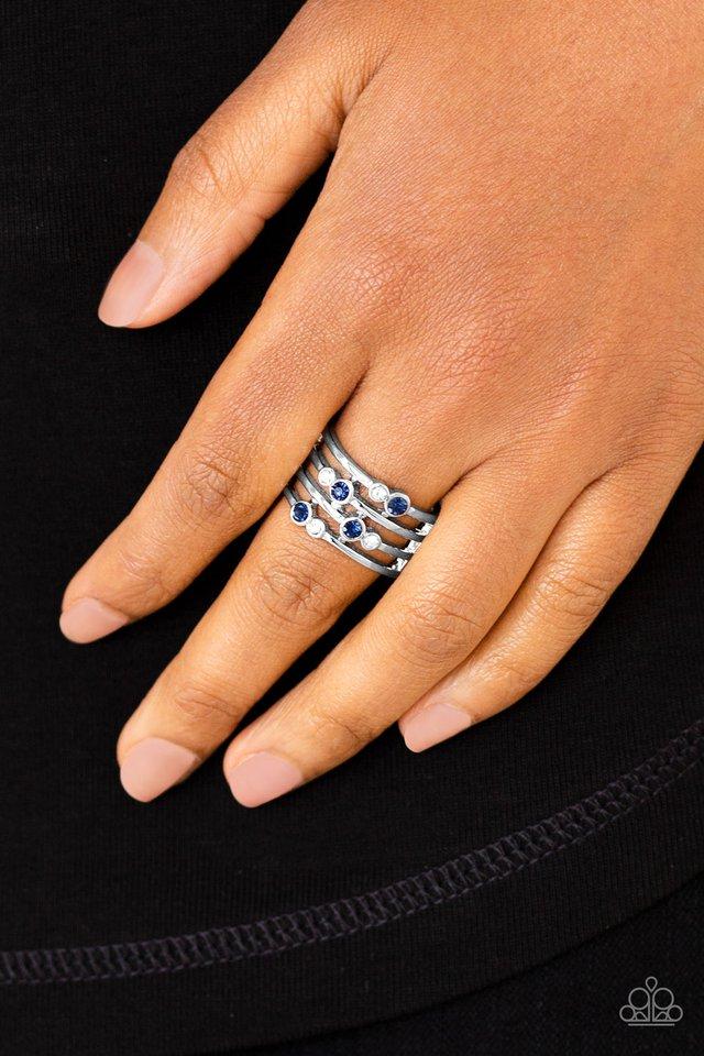 Sparkle Showdown - Blue Ring - Paparazzi