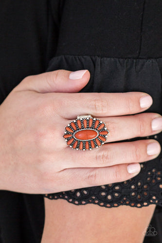 Cactus Cabana - Orange Ring - Paparazzi