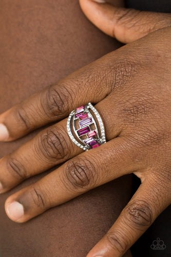 Treasure Chest Charm - Purple Ring - Paparazzi