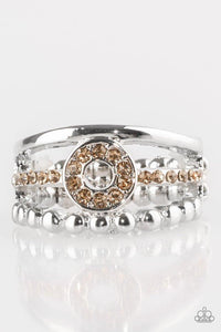 Cost of Living - Brown Ring - Paparazzi