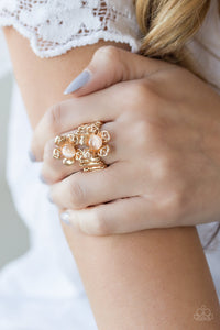 Magnolia Mansions - Gold Ring - Paparazzi