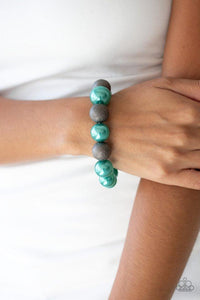 Humble Hustle - Green Bracelet - Paparazzi