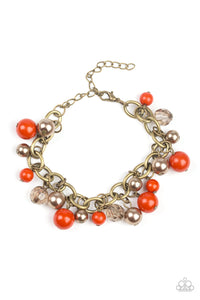 Grit and Glamour - Orange Bracelet - Paparazzi