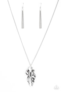 Fiercely Fall - Silver Necklace - Paparazzi