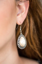 Load image into Gallery viewer, Sahara Serenity - White Earrings - Paparazzi