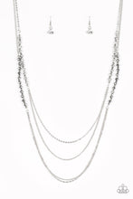 Load image into Gallery viewer, Shimmer Showdown - Silver Necklace - Paparazzi