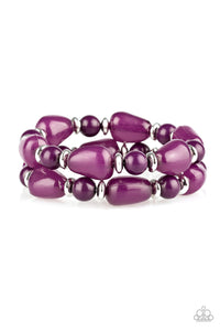 Show Us HUEs Boss! - Purple Bracelet - Paparazzi