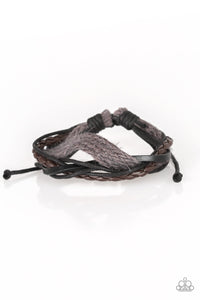 Total Trekker - Black Bracelet - Paparazzi