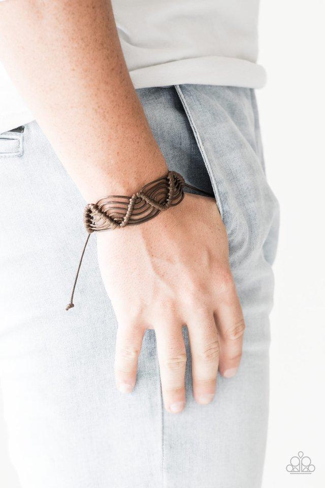 Rise To The Bait - Brown Bracelet - Paparazzi