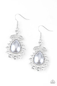 Award Winning Shimmer - Silver Earrings - Paparazzi