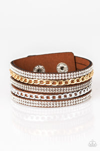 Fashion Fiend - Brown Bracelet- Paparazzi