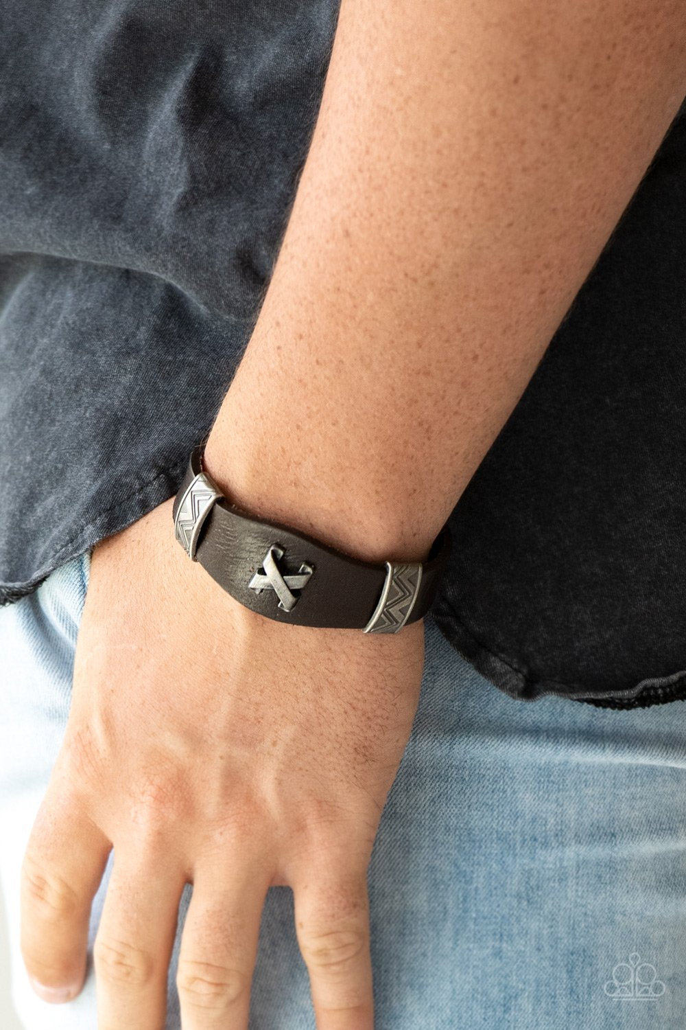 Tread Carefully - Brown Bracelet - Paparazzi