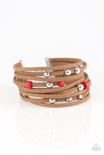 Load image into Gallery viewer, Colorfully Coachella - Red Bracelet - Paparazzi