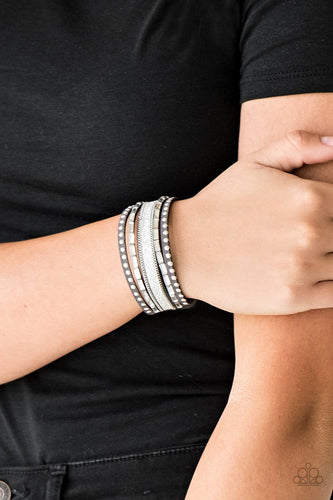 Rebel Radiance - Silver Bracelet - Paparazzi