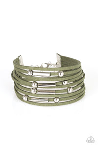 Back To BACKPACKER - Green Bracelet - Paparazzi