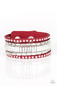 Rock Star Rocker - Red Bracelet - Paparazzi